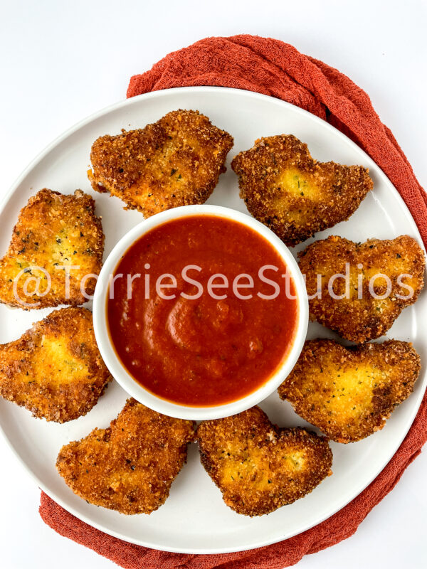 Fried Mozzarella Chicks on White - Image 9