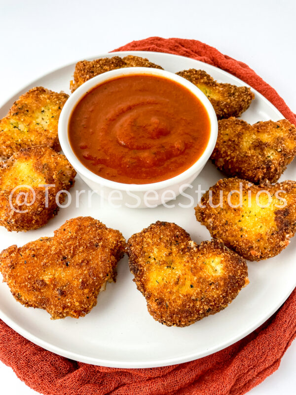 Fried Mozzarella Chicks on White - Image 8