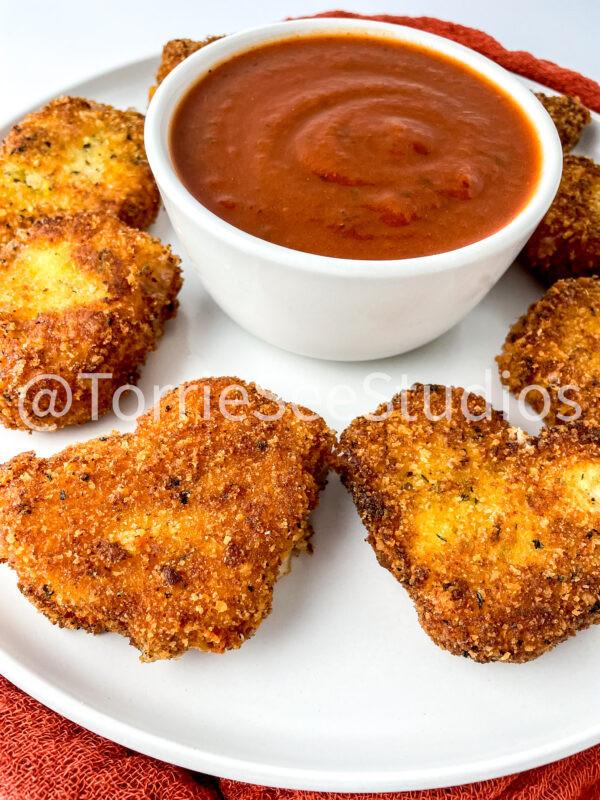 Fried Mozzarella Chicks on White - Image 7