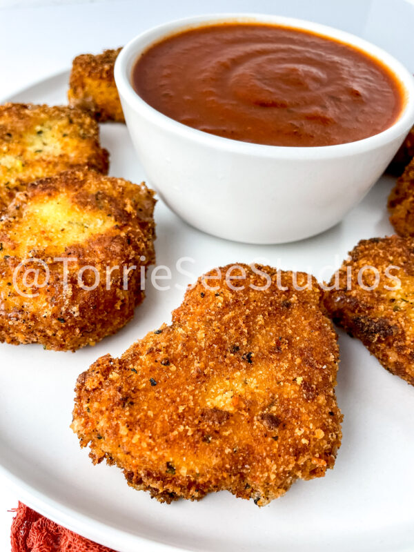 Fried Mozzarella Chicks on White - Image 6