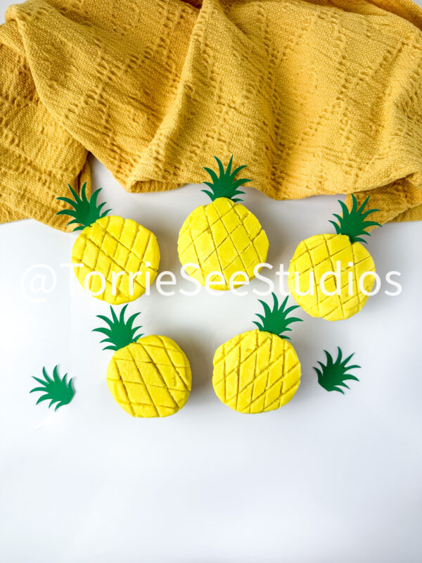 Pineapple Shape Cupcakes on White - Image 8