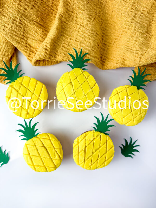 Pineapple Shape Cupcakes on White - Image 7