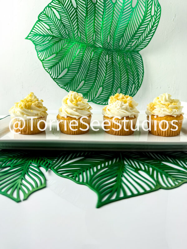 Pineapple Crunch Cupcakes on White - Image 9