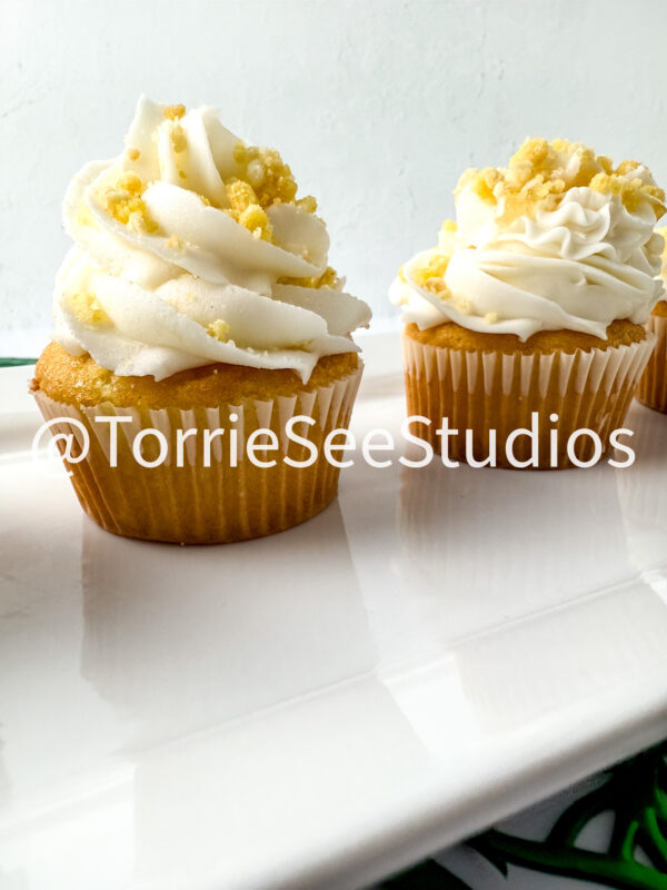 Pineapple Crunch Cupcakes on White - Image 4