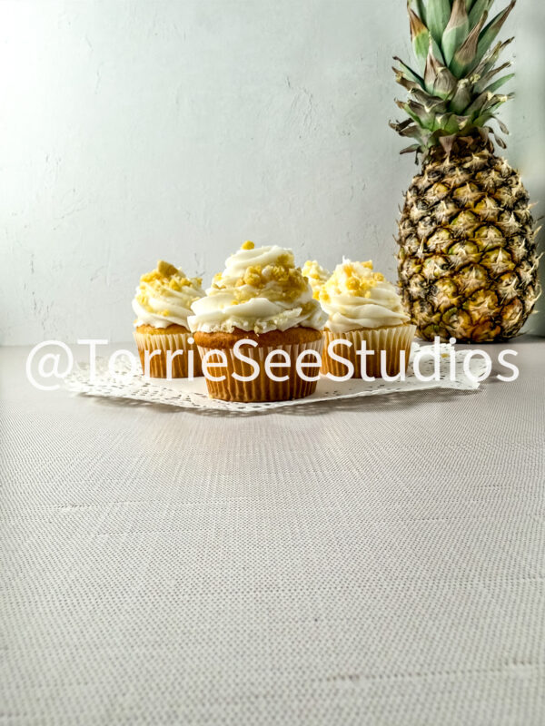 Pineapple Crunch Cupcakes on Linen  (Discounted due to Crown Browning) - Image 8