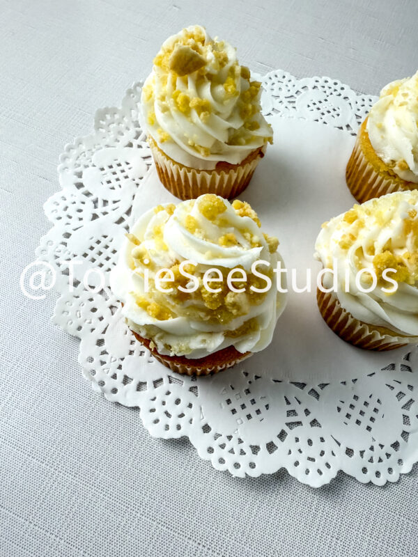 Pineapple Crunch Cupcakes on Linen  (Discounted due to Crown Browning) - Image 4