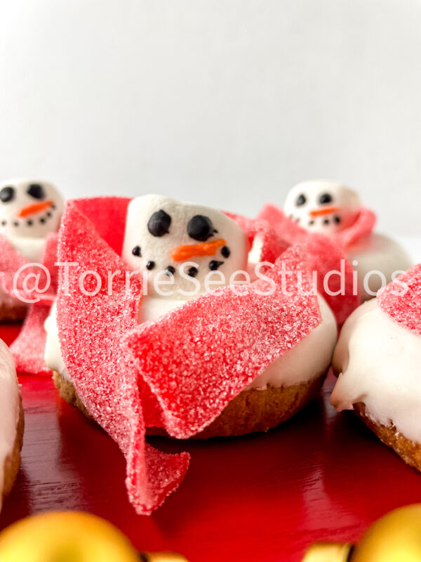 Melted Snowman Donuts on White - Image 8