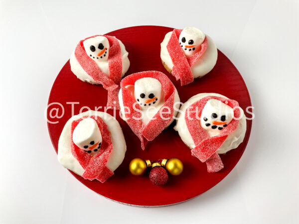 Melted Snowman Donuts on White - Image 4