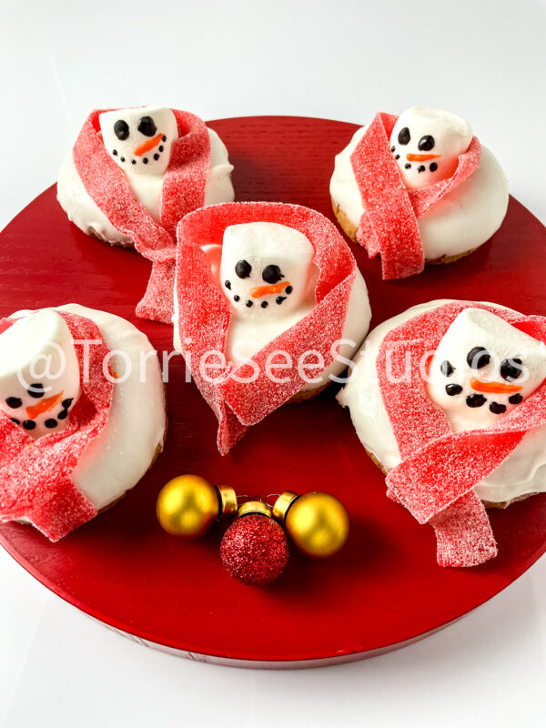 Melted Snowman Donuts on White - Image 3