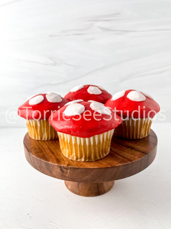 Mushroom Cupcakes Tutorial on Sandstone - Image 9