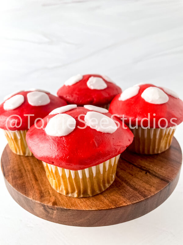Mushroom Cupcakes Tutorial on Sandstone - Image 6