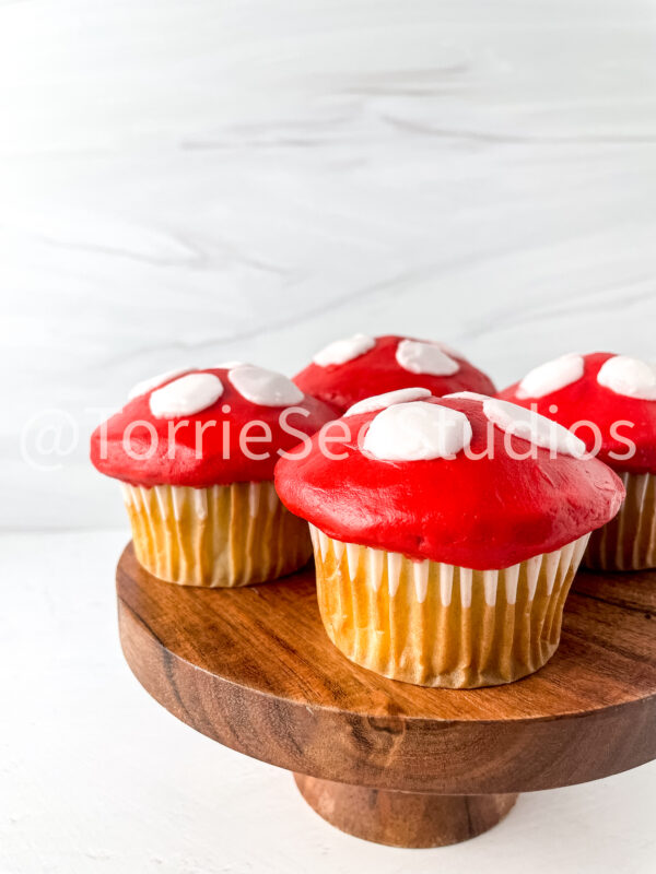 Mushroom Cupcakes Tutorial on Sandstone - Image 5