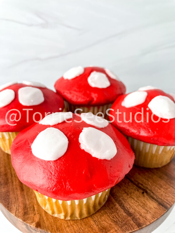 Mushroom Cupcakes Tutorial on Sandstone - Image 2