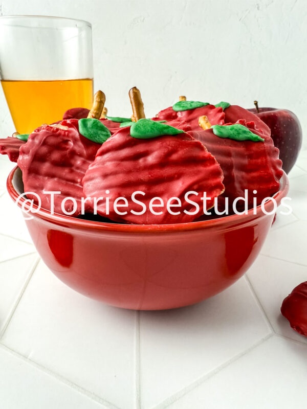 Chocolate Covered Chip Apples on Rhombus Tile - Image 5