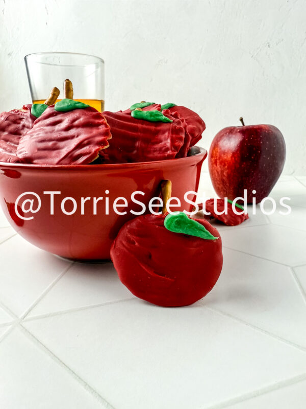 Chocolate Covered Chip Apples on Rhombus Tile - Image 4