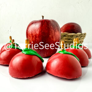 Apple Butter and Pretzel Truffles on White