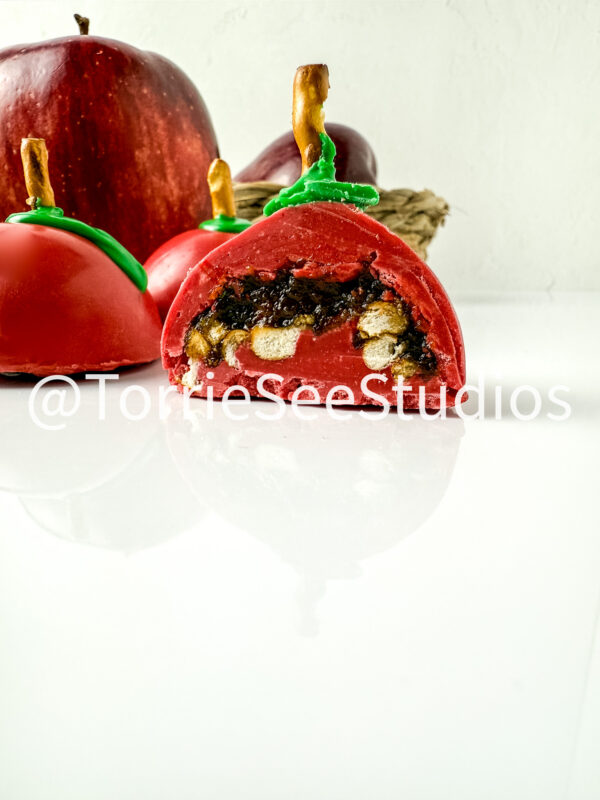 Apple Butter and Pretzel Truffles on White - Image 2