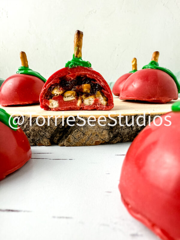 Apple Butter and Pretzel Truffles on White Birch - Image 2