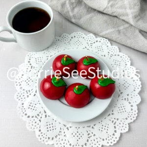 Apple Butter and Pretzel Truffles on Linen