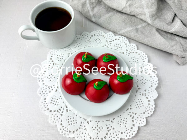 Apple Butter and Pretzel Truffles on Linen