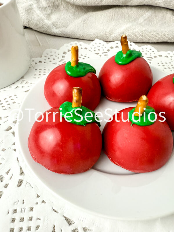 Apple Butter and Pretzel Truffles on Linen - Image 4