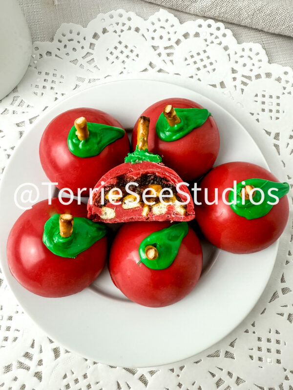 Apple Butter and Pretzel Truffles on Linen - Image 11