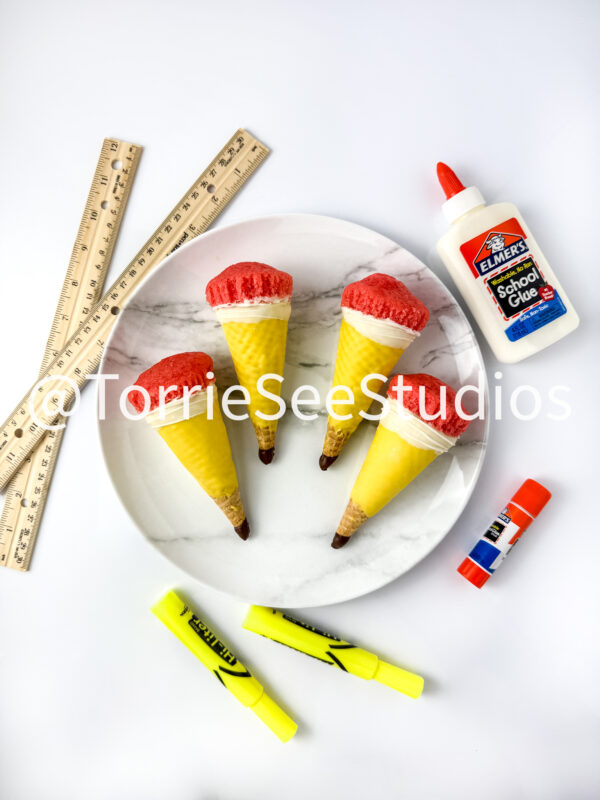 Pencil Cupcake Cone on White - Image 9
