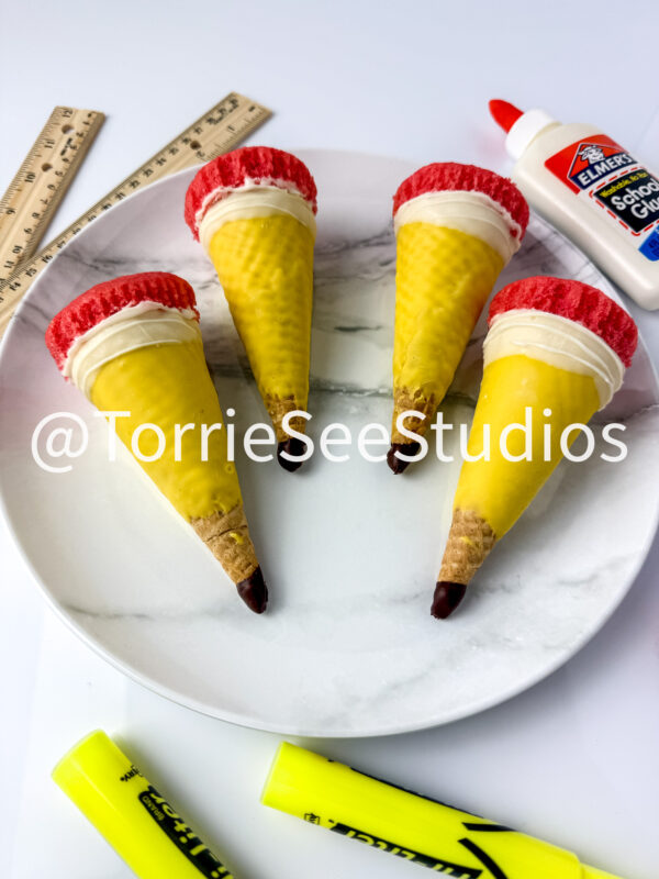 Pencil Cupcake Cone on White - Image 7