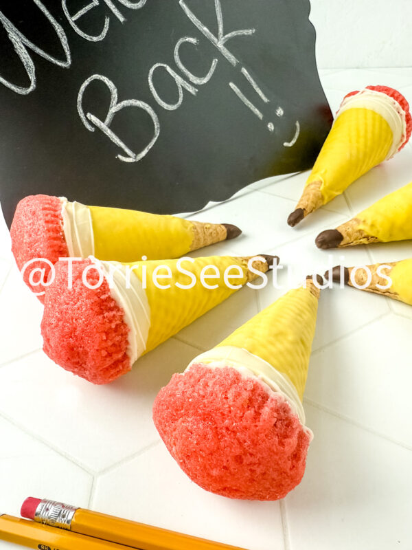 Pencil Cupcake Cone on Rhombus Tile - Image 5