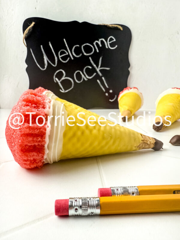 Pencil Cupcake Cone on Rhombus Tile - Image 3