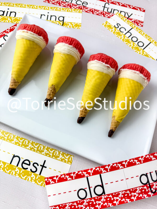 Pencil Cupcake Cone on Linen - Image 6