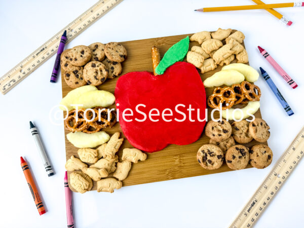 Mini Apple Buttercream Board on White - Image 8