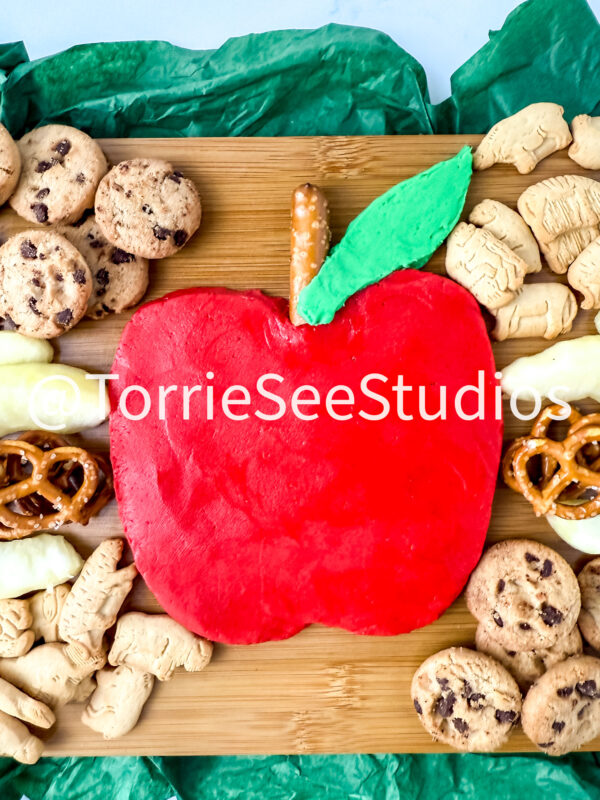 Mini Apple Buttercream Board on Marble - Image 7