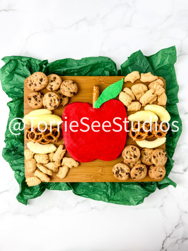 Mini Apple Buttercream Board on Marble - Image 6