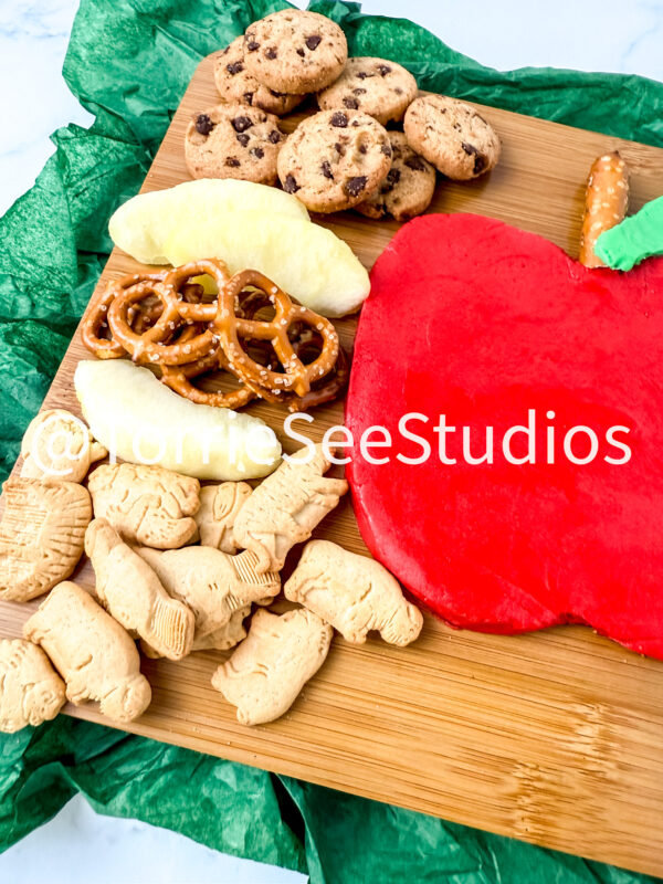 Mini Apple Buttercream Board on Marble - Image 5