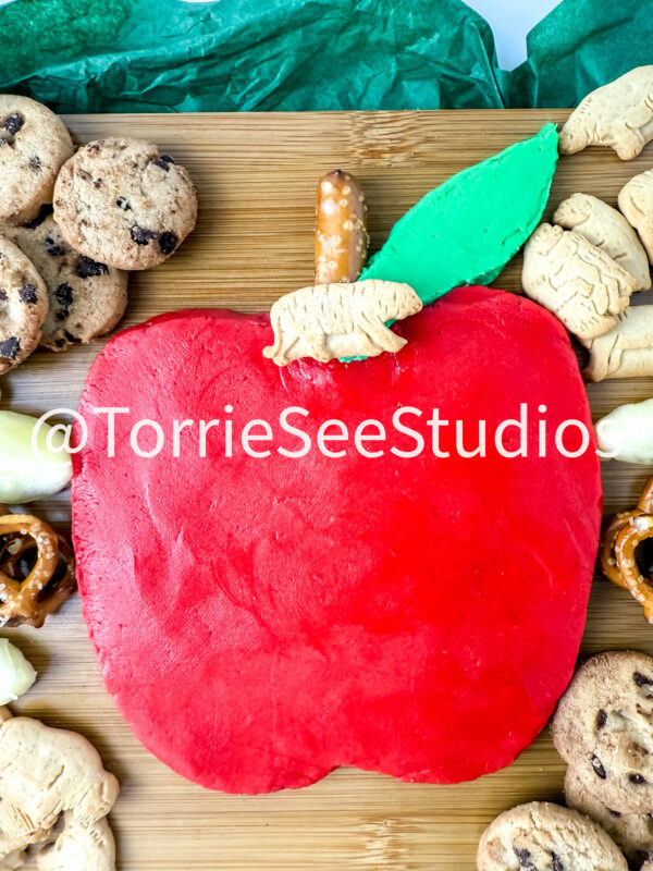 Mini Apple Buttercream Board on Marble - Image 2