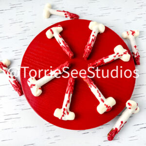 Broken Bone Pretzels on White Birch