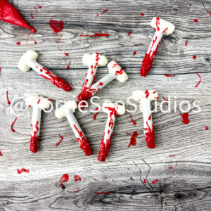 Broken Bone Pretzels on Weathered Wood