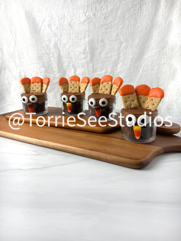 Mini Turkey Cake Jars on Sandstone - Image 6