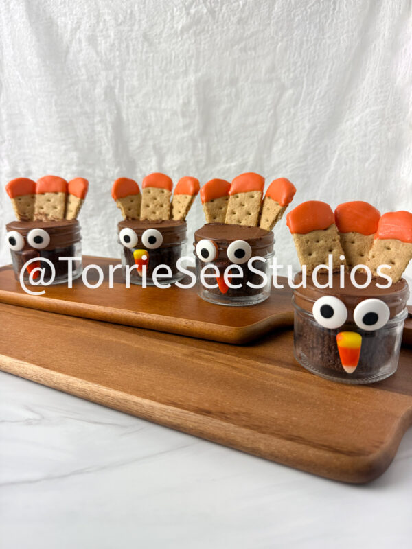 Mini Turkey Cake Jars on Sandstone - Image 5