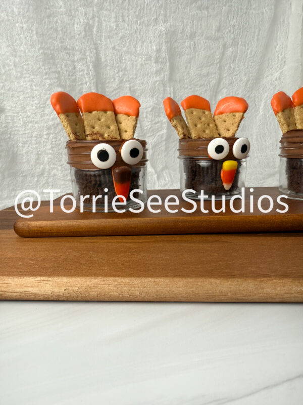 Mini Turkey Cake Jars on Sandstone - Image 3