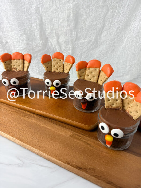 Mini Turkey Cake Jars on Sandstone - Image 8