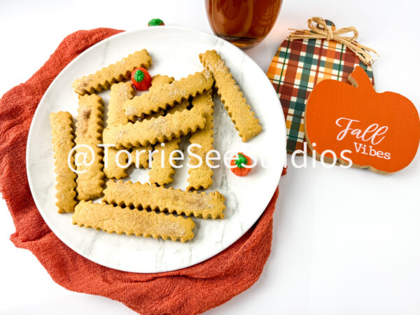 Pumpkin Spice Cookie Fries on White - Image 9