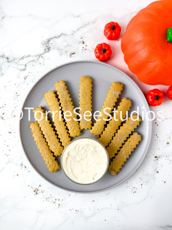 Pumpkin Spice Cookie Fries on Marble - Image 9