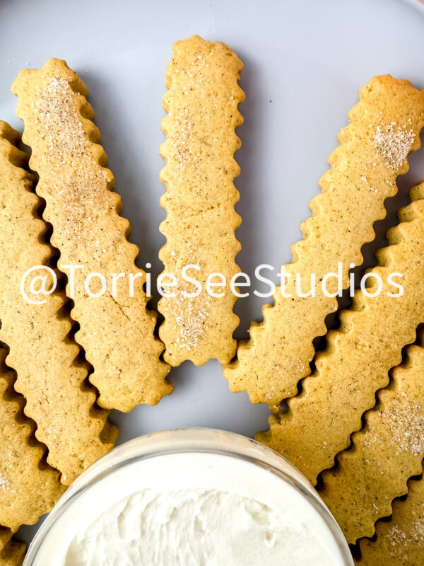 Pumpkin Spice Cookie Fries on Marble - Image 8
