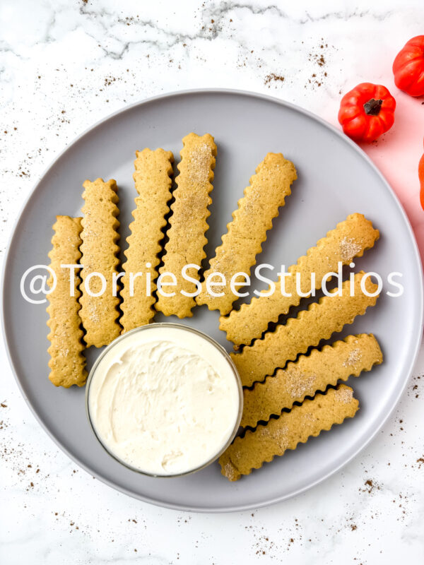 Pumpkin Spice Cookie Fries on Marble - Image 7