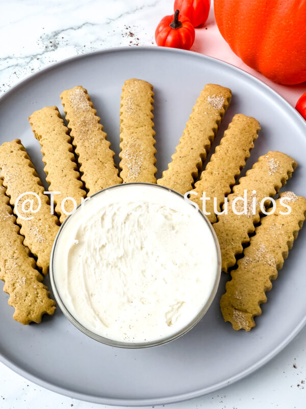 Pumpkin Spice Cookie Fries on Marble - Image 6