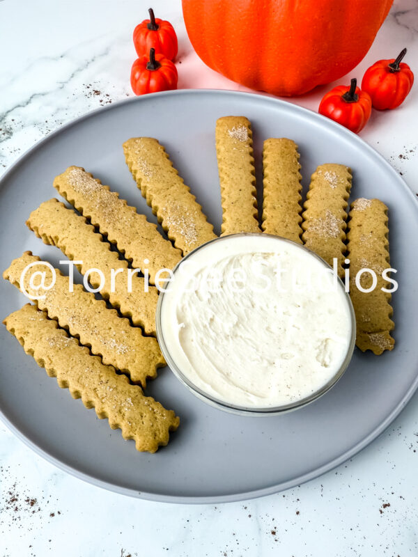 Pumpkin Spice Cookie Fries on Marble - Image 5