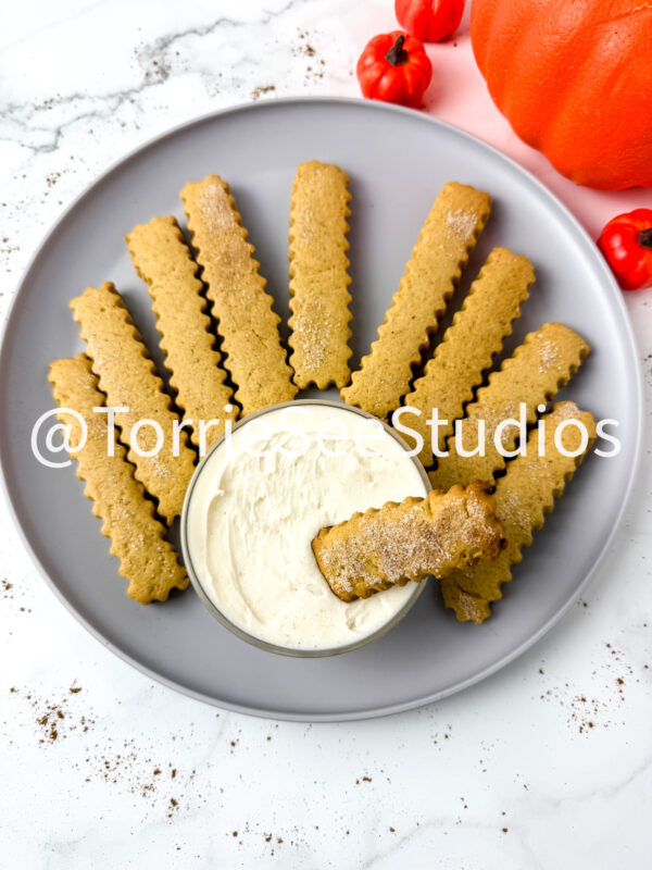 Pumpkin Spice Cookie Fries on Marble - Image 4