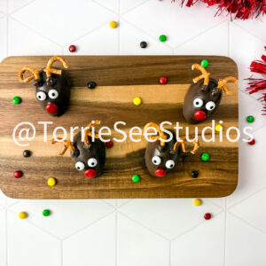Chocolate Covered Marshmallow Rudolph on Rhombus Tile